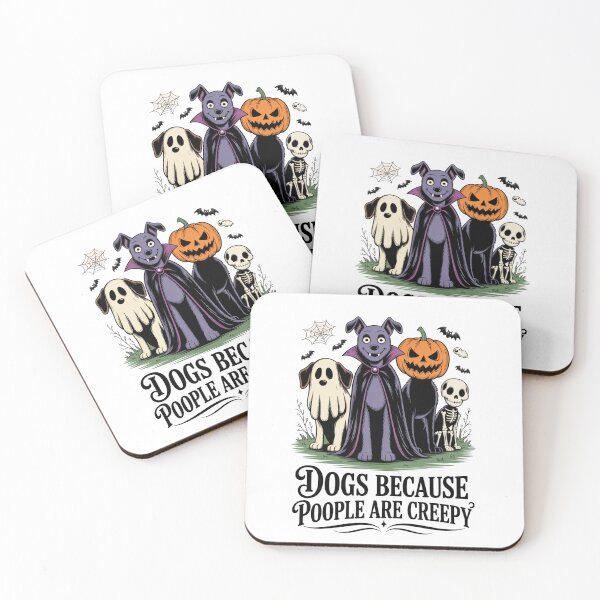 Item preview, Dogs Because People are Creepy Spooky Dog Halloween designed and sold by ZACK ART.