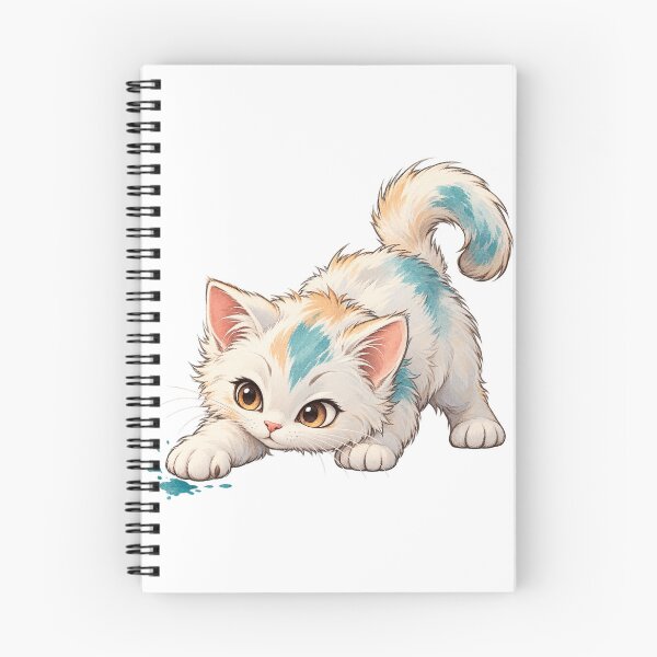 Item preview, Playful Kitty Ready to Pounce – Cute Curious Cat Illustration designed and sold by KateVil.