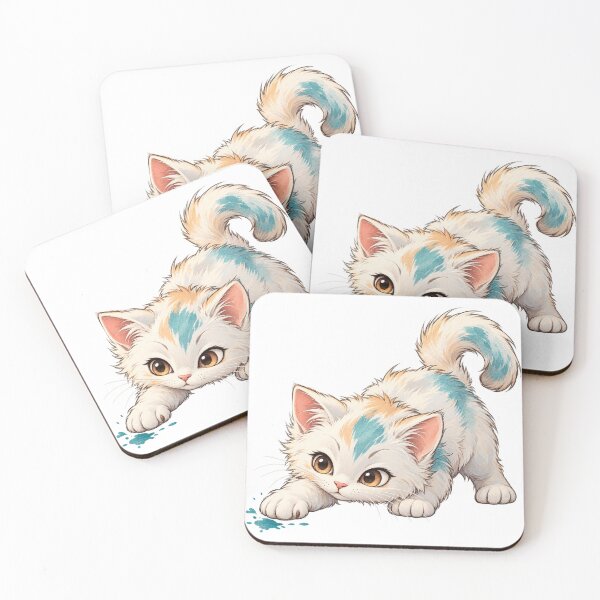 Item preview, Playful Kitty Ready to Pounce – Cute Curious Cat Illustration designed and sold by KateVil.