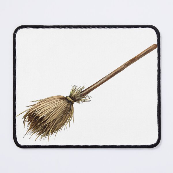 Item preview, Watercolor Flying Witch Broomstick Art designed and sold by AlinaMel.