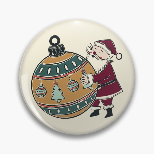 Item preview, Santa Claus Hugging Christmas Ornament Deck The Halls designed and sold by Claudia S. Design.