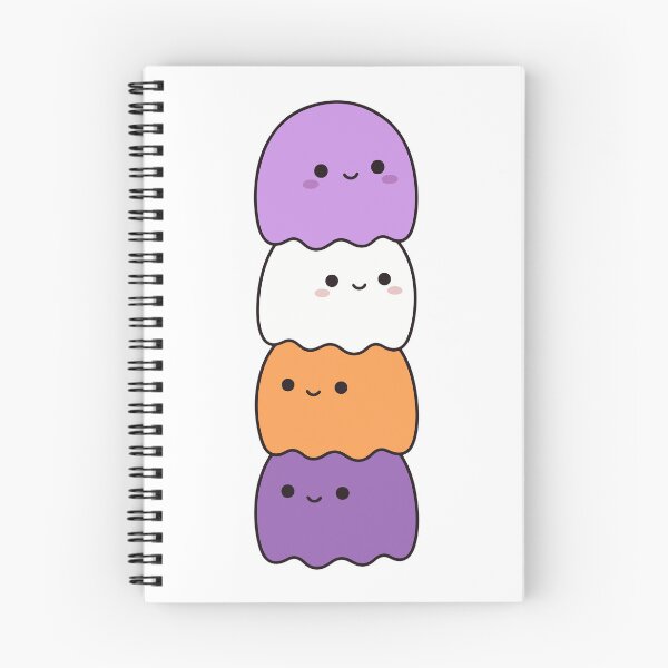 Item preview, Kawaii Ghost Stack – Cute Pastel Halloween Ghosts designed and sold by AliveStyle.