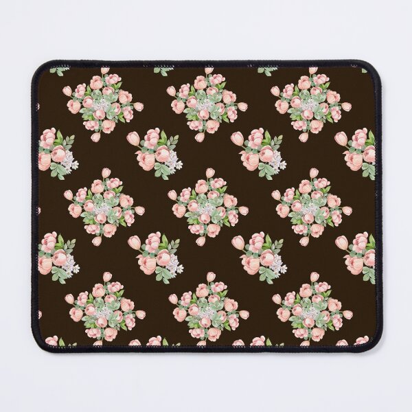 Item preview, Dark Espresso Pink Tulip Floral Seamless Pattern designed and sold by Jyoti Digital Artist.