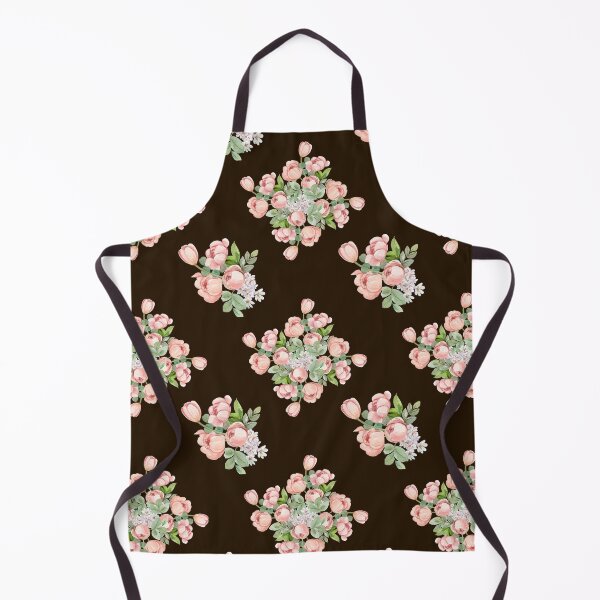 Item preview, Dark Espresso Pink Tulip Floral Seamless Pattern designed and sold by Jyoti Digital Artist.