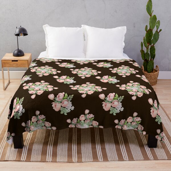 Item preview, Dark Espresso Pink Tulip Floral Seamless Pattern designed and sold by Jyoti Digital Artist.