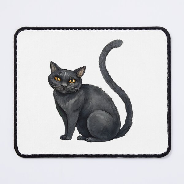 Item preview, Watercolor Mystic Black Cat Halloween Art designed and sold by AlinaMel.