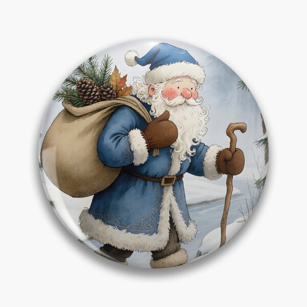 Item preview, Vintage Woodland Santa Claus designed and sold by Connys Colorful World.