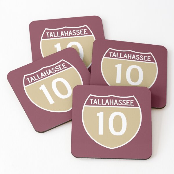 Item preview, I-10 Tallahassee Interstate Sign in Garnet and Gold designed and sold by Karate Octopus.