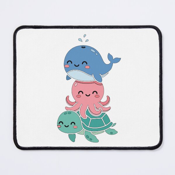 Item preview, Kawaii Ocean Friends – Cute Whale, Octopus & Turtle designed and sold by AliveStyle.