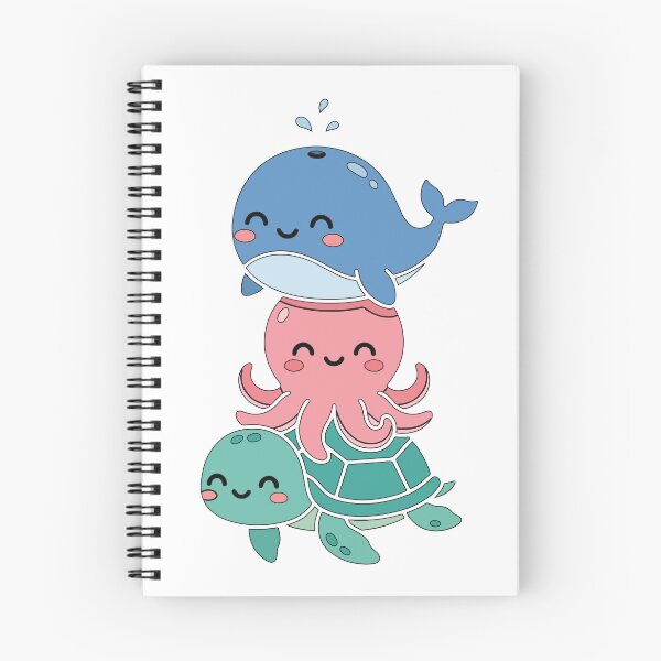 Item preview, Kawaii Ocean Friends – Cute Whale, Octopus & Turtle designed and sold by AliveStyle.