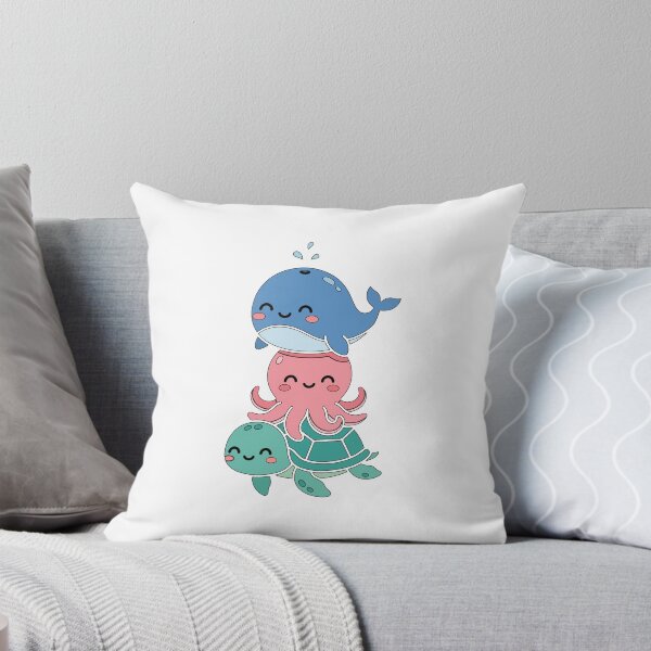 Item preview, Kawaii Ocean Friends – Cute Whale, Octopus & Turtle designed and sold by AliveStyle.
