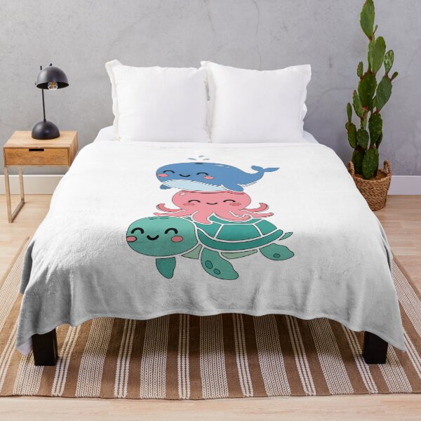 Item preview, Kawaii Ocean Friends – Cute Whale, Octopus & Turtle designed and sold by AliveStyle.