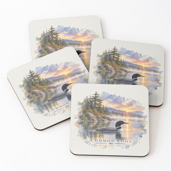 Item preview, Common Loon – Wild and Free Lake Bird Art designed and sold by SusanSweetArt.