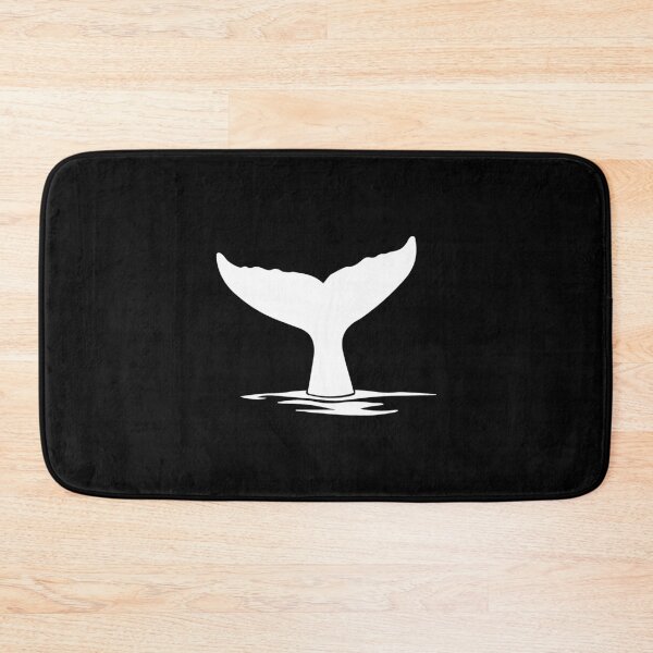 Item preview, White Nautical Whale Tail Design designed and sold by pattern-archive.