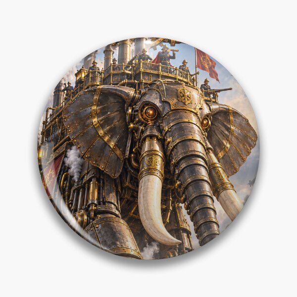 Item preview, Steampunk'd Mega Mechanical Elephant War Beast designed and sold by Moviebuff91.