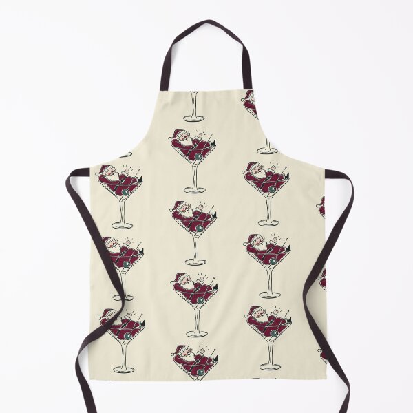 Item preview, Santa Claus in Martini Glass Holiday Spirits Cocktail Art designed and sold by Claudia S. Design.