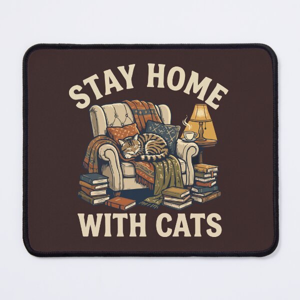 Item preview, Stay Home With Cats designed and sold by Roddur Collective.