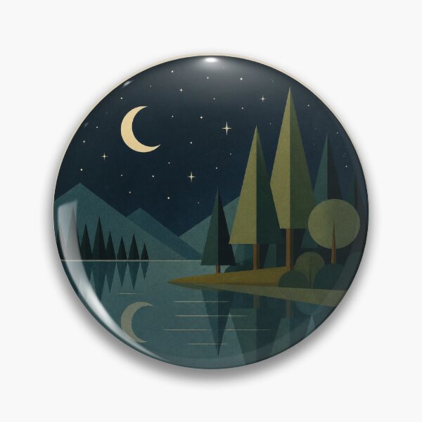 Item preview, Midnight Forest – Moonlit Lake designed and sold by mellow-koko.