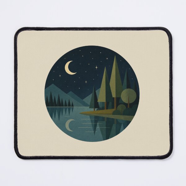 Item preview, Midnight Forest – Moonlit Lake designed and sold by mellow-koko.