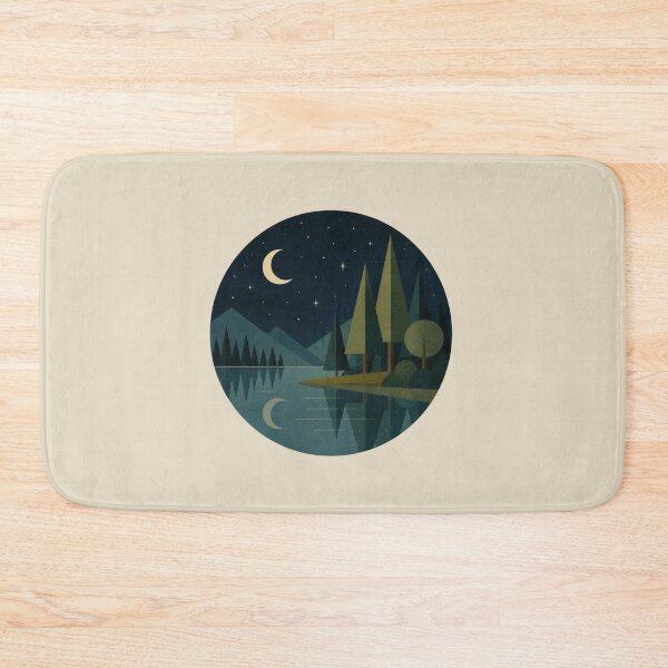 Item preview, Midnight Forest – Moonlit Lake designed and sold by mellow-koko.