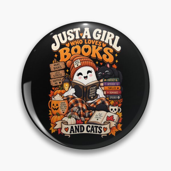 Artikelvorschau, Just A Girl Who Loves Books And Cats Spooky Reader entworfen und verkauft von Ridaelb.