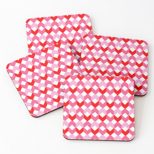 Item preview, PINK RED GEOMETRIC CHEVRON SEAMLESS PATTERNS designed and sold by RAJASWARSTORE.