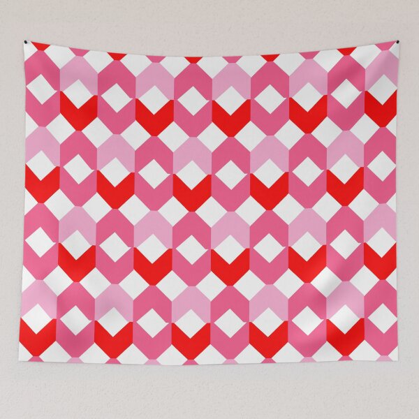 Item preview, PINK RED GEOMETRIC CHEVRON SEAMLESS PATTERNS designed and sold by RAJASWARSTORE.