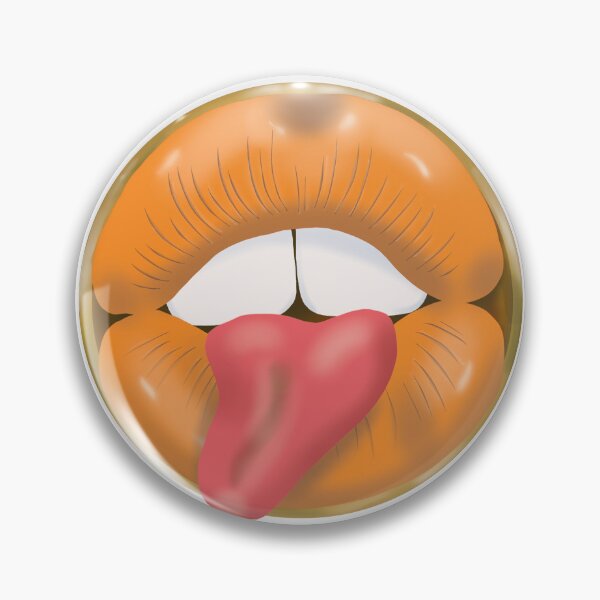 Artikelvorschau, Rebel Lips Pop Art – Orange Lippen entworfen und verkauft von GoldenRebels.