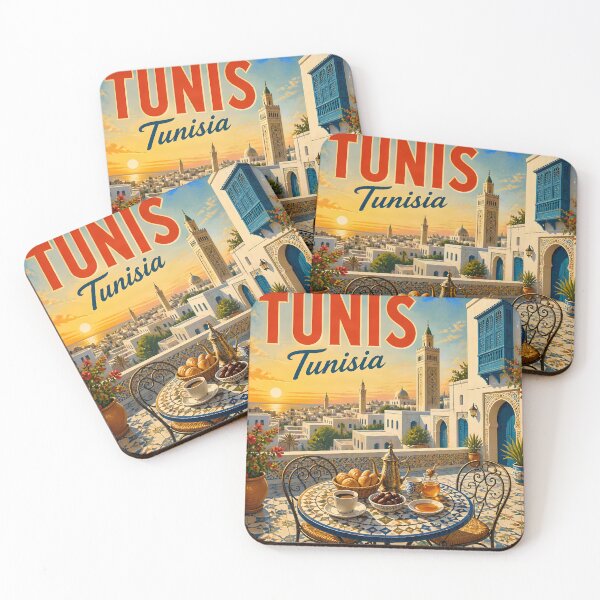 Item preview, Tunis Tunisia Scenic Travel Poster designed and sold by LSVart.