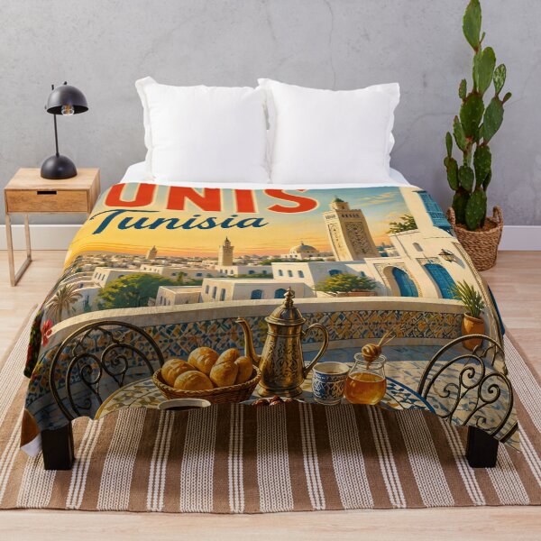 Item preview, Tunis Tunisia Scenic Travel Poster designed and sold by LSVart.