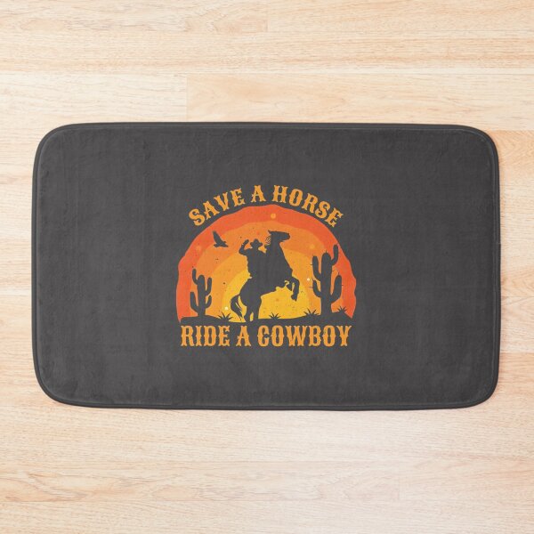Item preview, Save a Horse Ride a Cowboy Retro Sunset Graphic Design designed and sold by Albyna.
