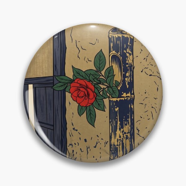 Item preview, Ukiyo-e Camellia Bamboo Ikebana Art designed and sold by conohitoAI-ArtGallery.