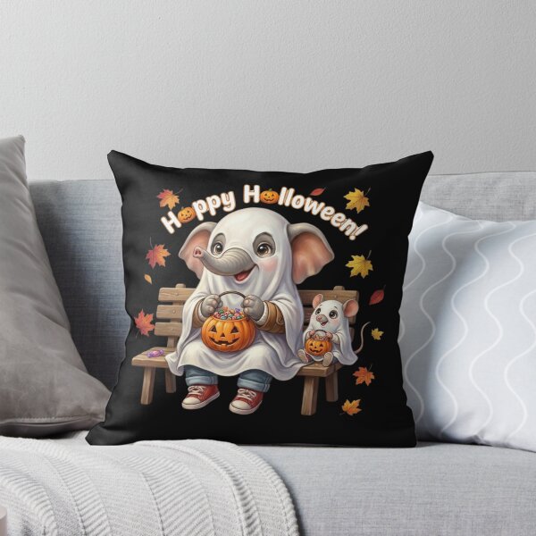 Item preview, Happy Halloween Cute Ghost Elephant and Mouse designed and sold by BonnieGlam13.