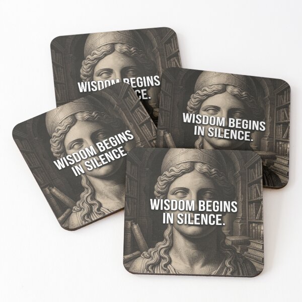 Item preview, Wisdom Begins in Silence designed and sold by vibemuseum.studio.