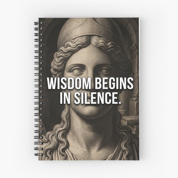 Item preview, Wisdom Begins in Silence designed and sold by vibemuseum.studio.