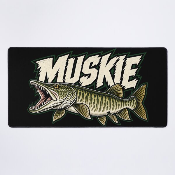 Item preview, Muskie Fishing – Freshwater Angler Design designed and sold by OddHobbyClub.