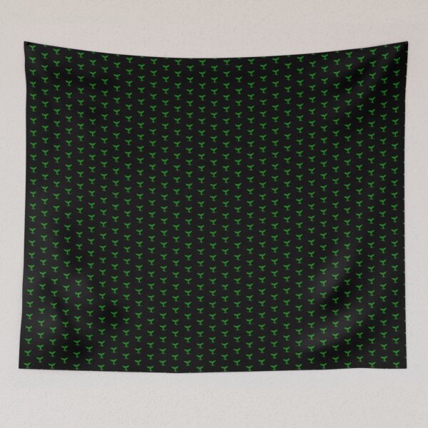 Item preview, Green Nautical Whale Tail Design designed and sold by pattern-archive.