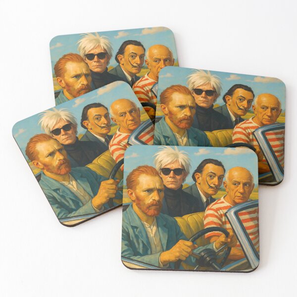 Item preview, Vincent Van Gogh In Vintage Car designed and sold by ARTAFACT.
