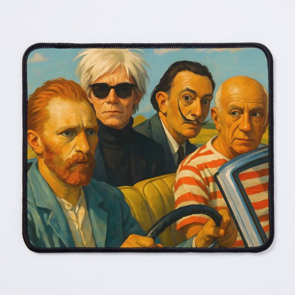 Item preview, Vincent Van Gogh In Vintage Car designed and sold by ARTAFACT.
