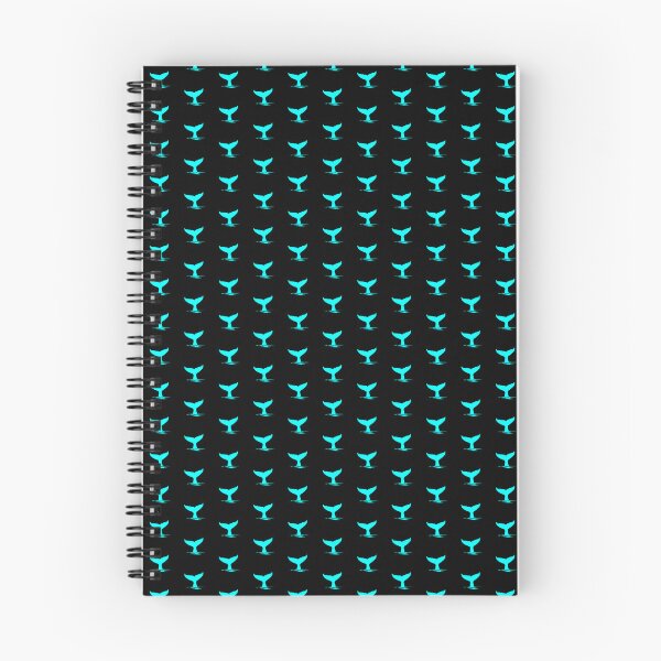 Item preview, Cyan Nautical Whale Tail Design designed and sold by pattern-archive.