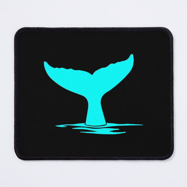 Item preview, Cyan Nautical Whale Tail Design designed and sold by pattern-archive.