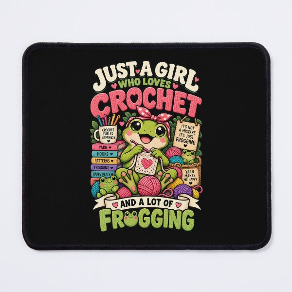 Item preview, Just A Girl Who Loves Crochet And A Lot Of Frogging designed and sold by Ridaelb.