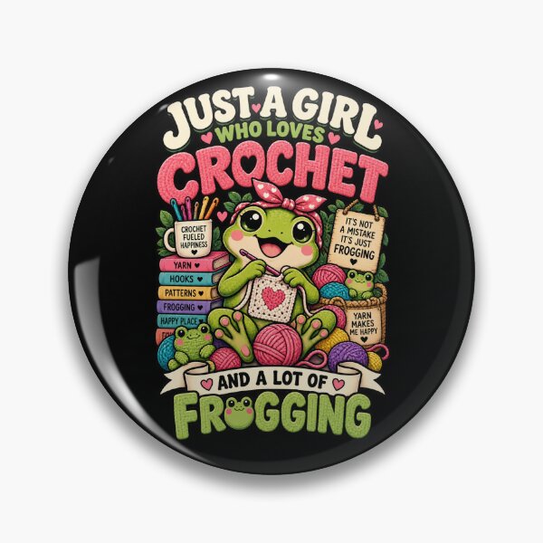 Item preview, Just A Girl Who Loves Crochet And A Lot Of Frogging designed and sold by Ridaelb.