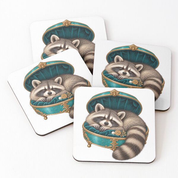Item preview, Raccoon asleep in a precious case designed and sold by Lazenco.