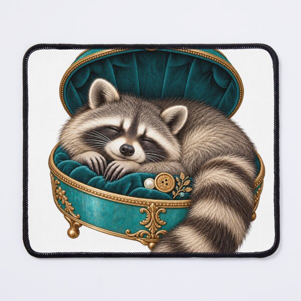 Item preview, Raccoon asleep in a precious case designed and sold by Lazenco.