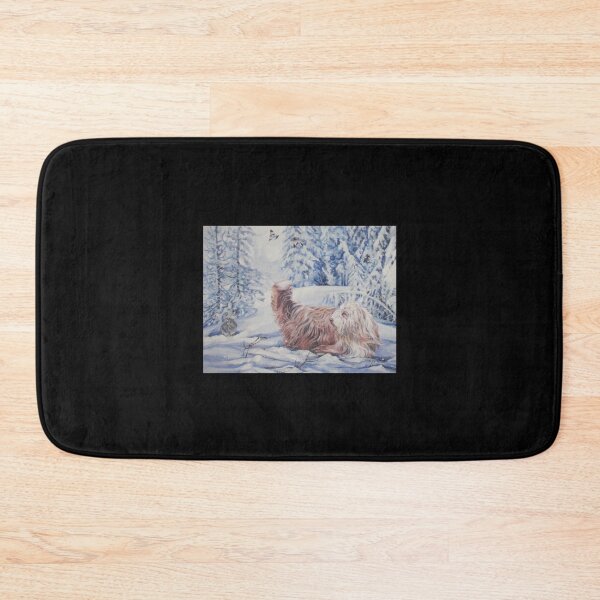 Item preview, Bearded Collie Fine Art Painting Sticker5 designed and sold by Hahoangshop.