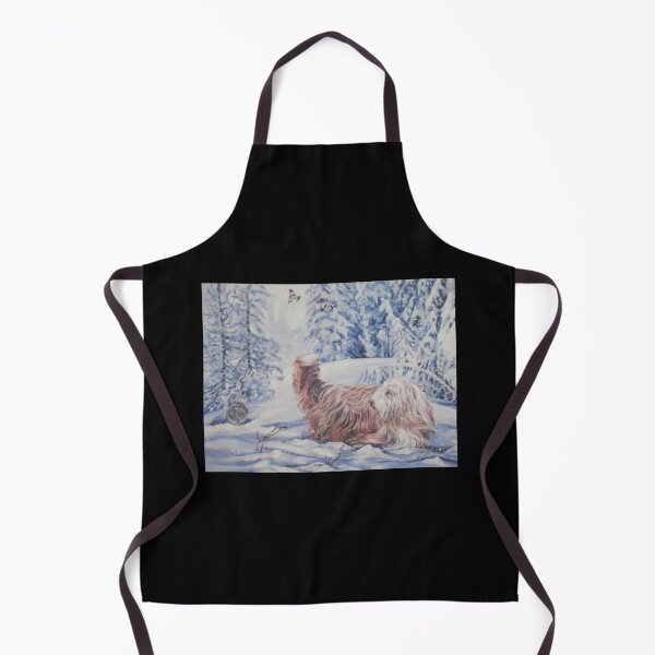 Item preview, Bearded Collie Fine Art Painting Sticker5 designed and sold by Hahoangshop.