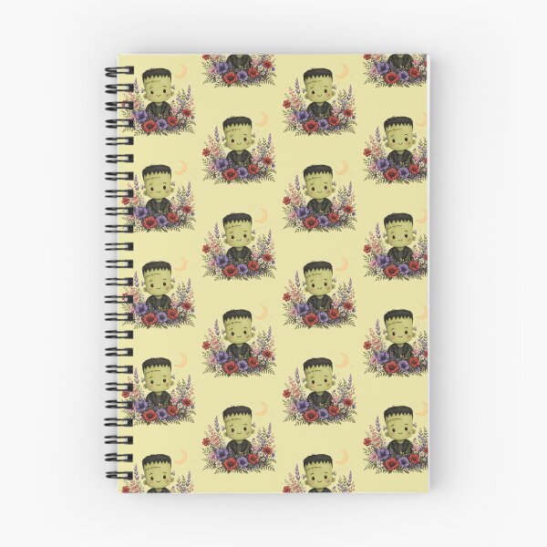 Item preview, Cute Frankenstein Monster with Wildflower Garden Graphics designed and sold by PrintSpire Studios.