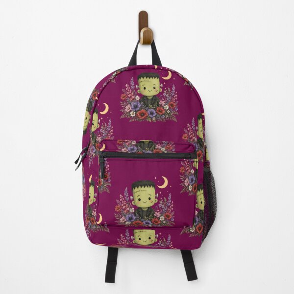 Item preview, Cute Frankenstein Monster with Wildflower Garden Graphics designed and sold by PrintSpire Studios.