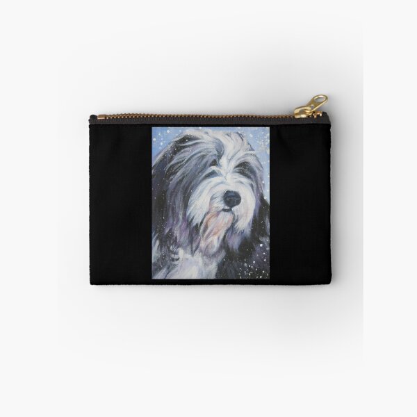 Item preview, Bearded Collie Fine Art Painting Sticker4 designed and sold by Hahoangshop.